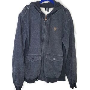 Men's LNG Clothing & Equipment Full Zip Sweatshirt Hoodie Jacket Size Large